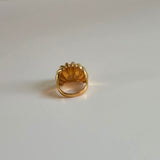 80s Ribbed Dome Ring