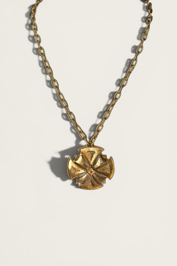 60’s Monet Maltese Cross Necklace