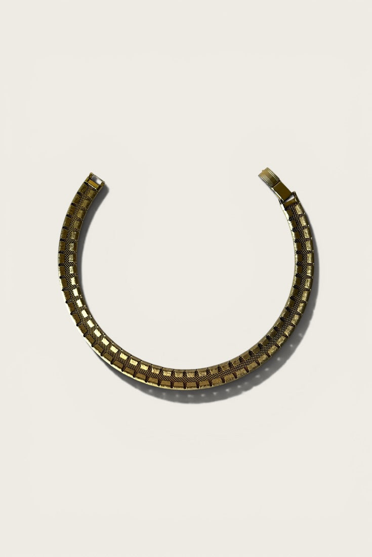 Vintage Plated Choker Necklace