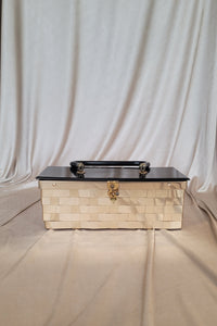 50's Metal & Lucite Basket Bag