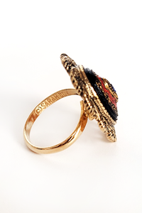 70's Ornate Gold tone ring