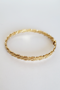 Vintage Gold tone Twisted Bangle