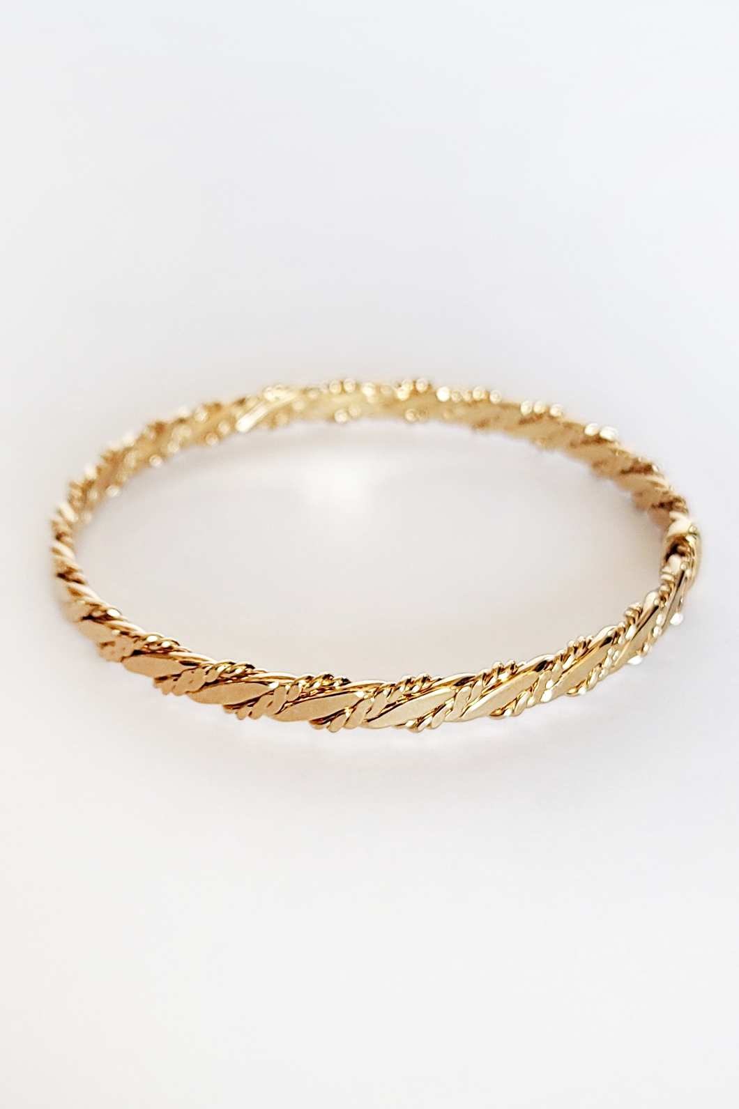 Vintage Gold tone Twisted Bangle