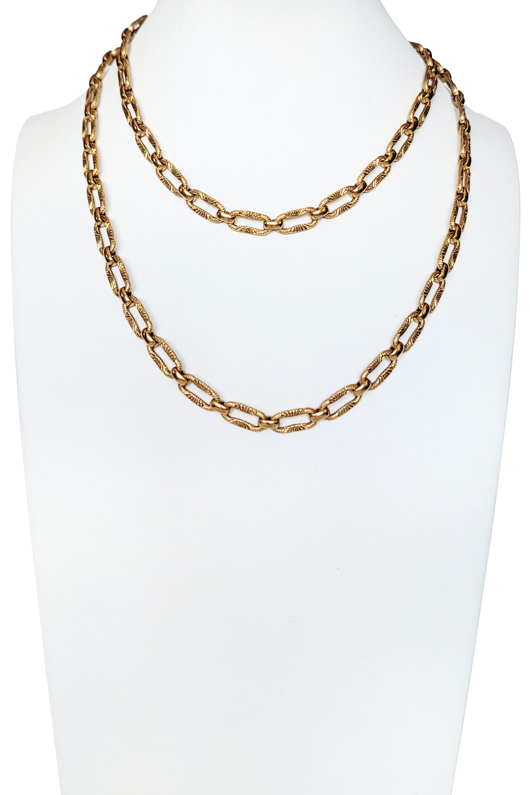 Vintage 50's/60s Etched Chain Necklace