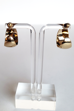 Load image into Gallery viewer, 70/80&#39;s Gold Tone Monet Hoop Earrings