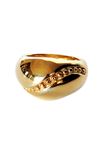 Load image into Gallery viewer, Vintage Monet Gold Tone Dome Ring