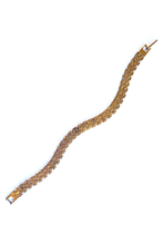 Load image into Gallery viewer, Vintage Gold Tone Mesh Chain Bracelet