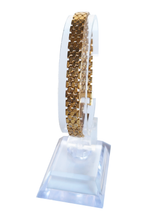 Load image into Gallery viewer, Vintage Gold Tone Mesh Chain Bracelet