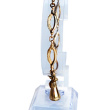 Vintage Gold tone Bell Charm Bracelet