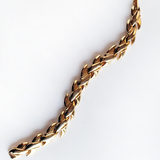 Vintage Gold Tone X Linked Bracelet