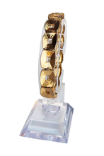 Load image into Gallery viewer, 60&#39;s Monet Gold tone Rectangle Bracelet