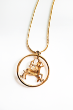 Load image into Gallery viewer, Vintage Sagittarius Large Pendant Necklace