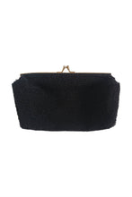 Load image into Gallery viewer, 50s Black Beaded Clutch