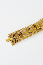 Load image into Gallery viewer, 50s/60s Victorian Revival Square Linked Bracelet