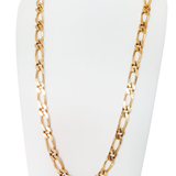 80s Gold-Tone Monet Chunky Figaro Necklace