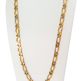 80s Gold-Tone Monet Chunky Figaro Necklace