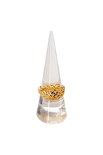 Load image into Gallery viewer, Vintage Gold-Tone Woven Dome Ring