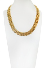 Load image into Gallery viewer, Vintage Brick Chain Linked Collar Necklace