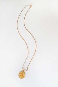 70s Pisces Medallion Necklace