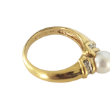 Vintage Gold-tone Pearl Ring