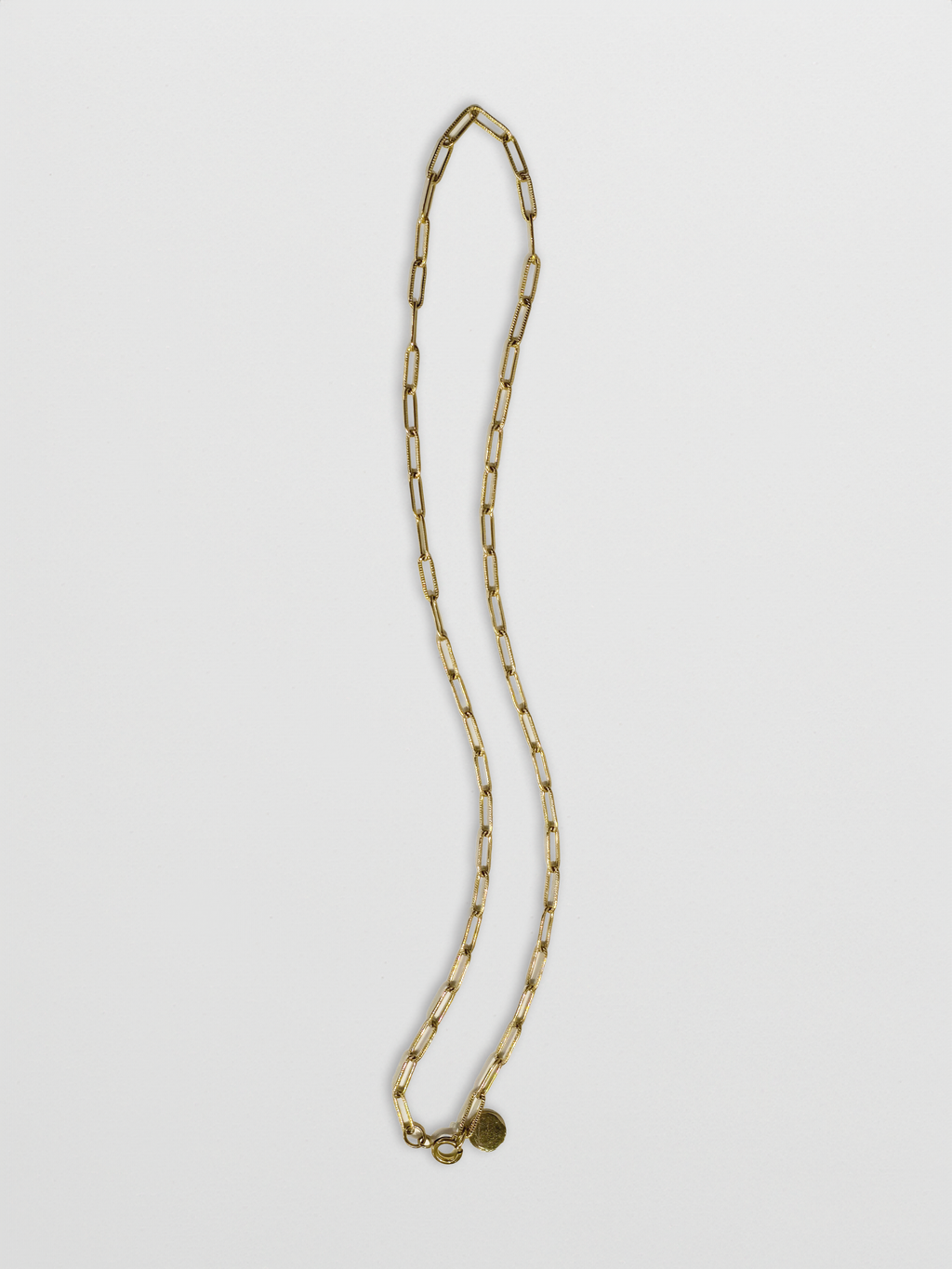 Pria Textured Paperclip Chain