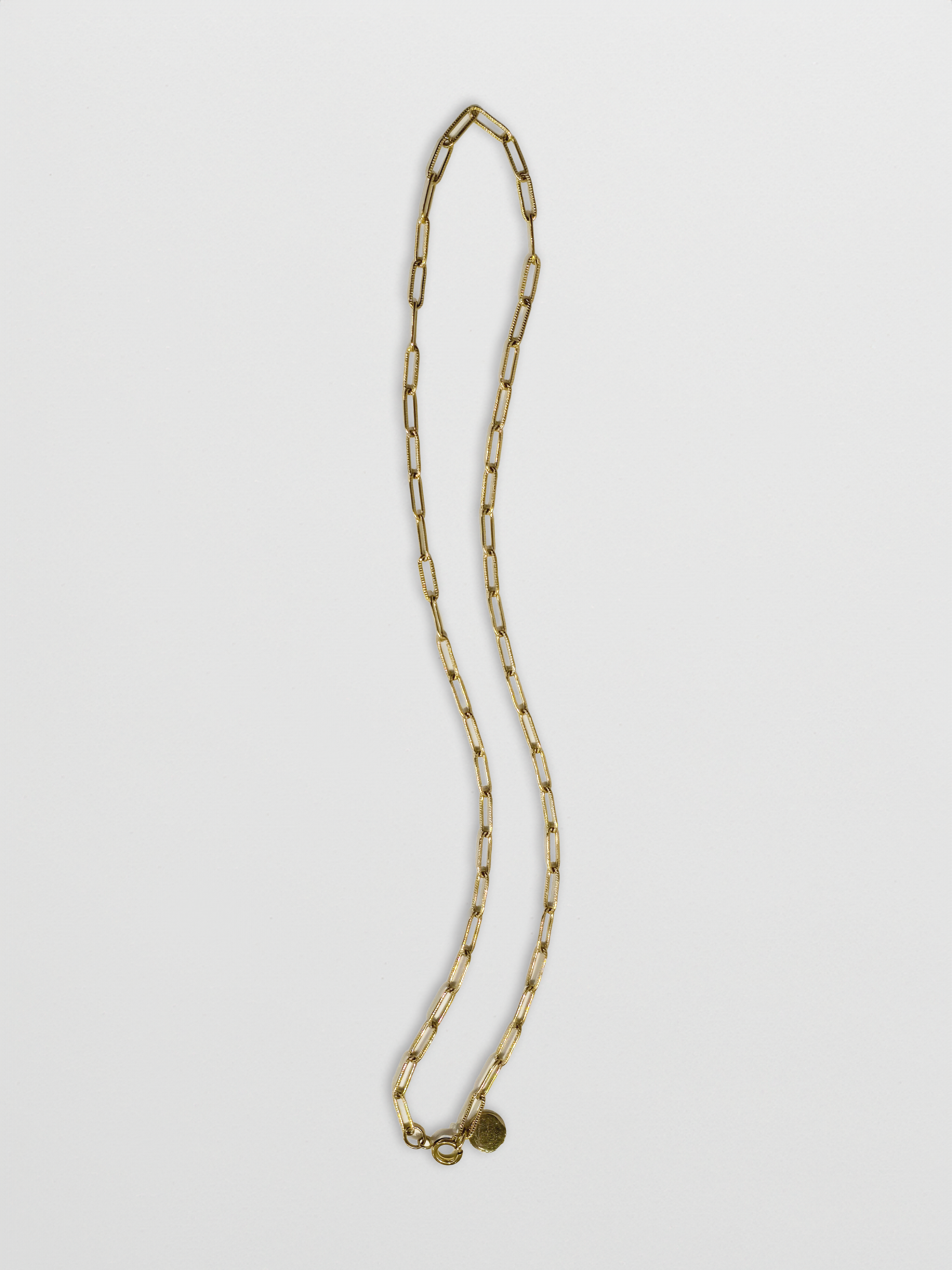 Pria Textured Paperclip Chain