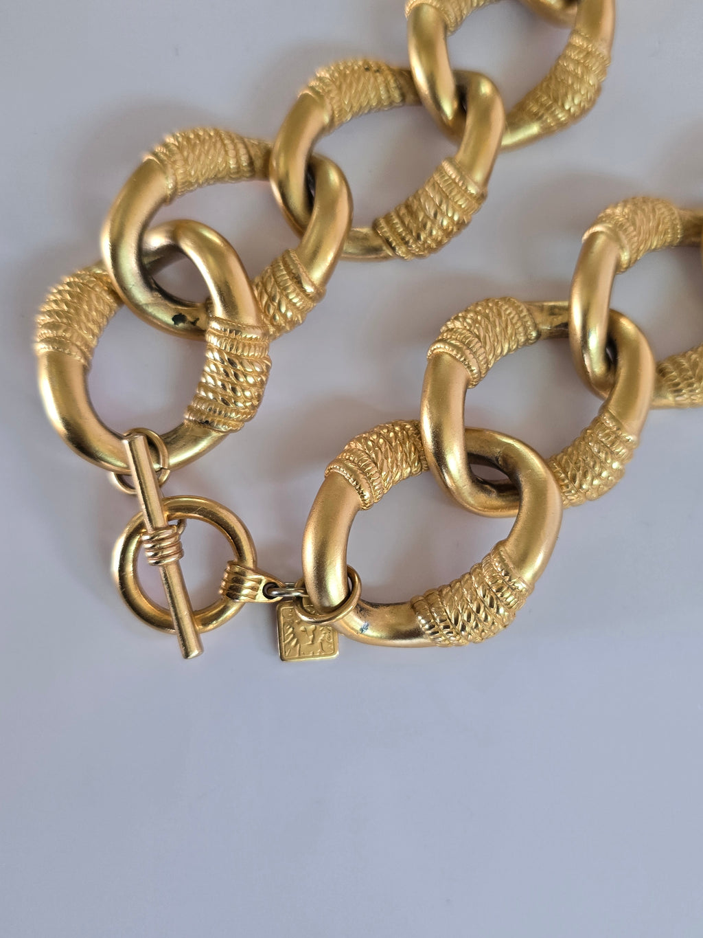 80's Vintage Anne Klein Chunky Curb Necklace