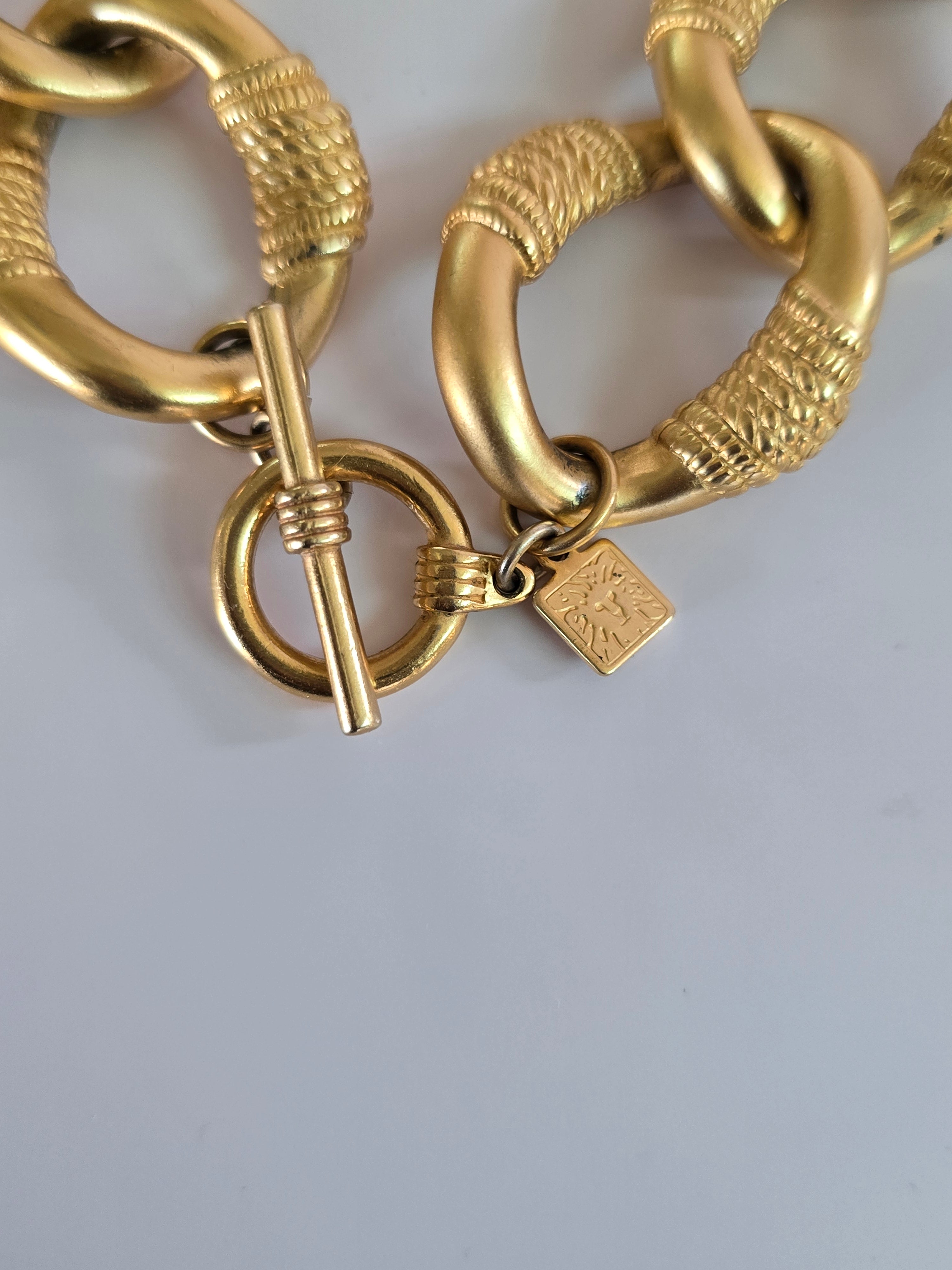 80's Vintage Anne Klein Chunky Curb Necklace