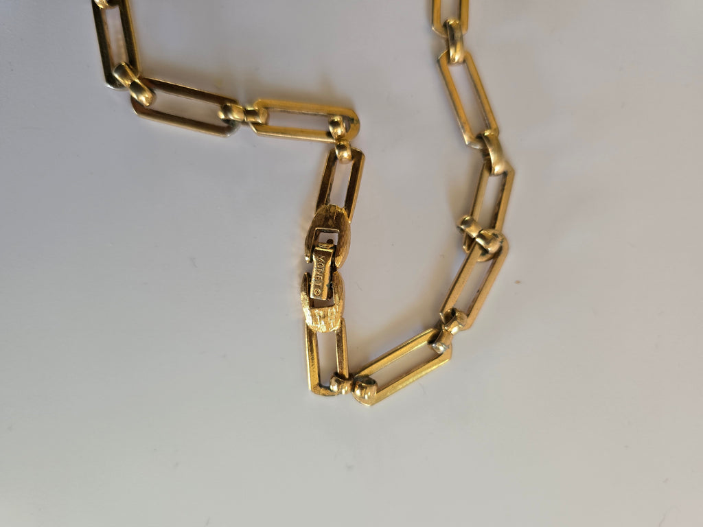 60's Monet Vintage Buckle Necklace