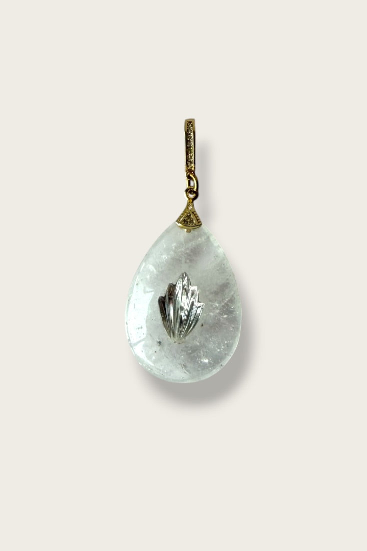 Gemstone Seashell Pendants