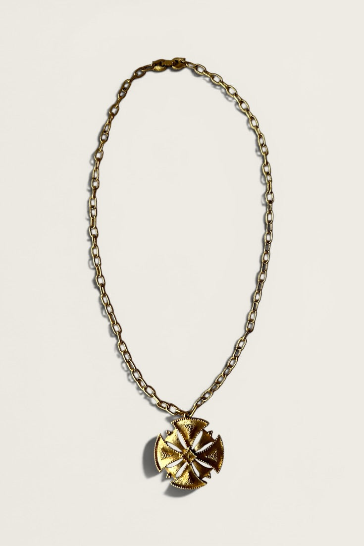 60’s Monet Maltese Cross Necklace