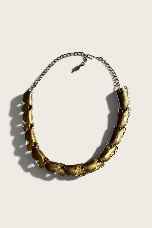 60’s Sarah Coventry Golden Brocade Necklace
