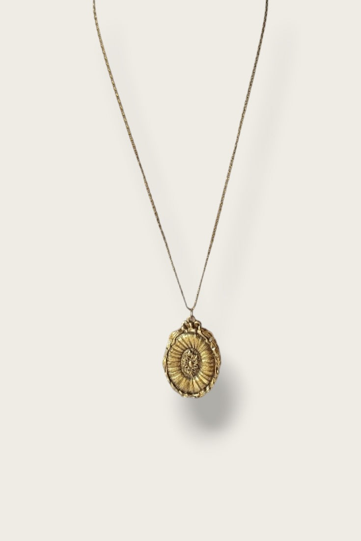 60/70's Floral Perfume Locket Necklace