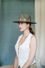 Load image into Gallery viewer, REVIVED Sage Green Vintage Charm Hat