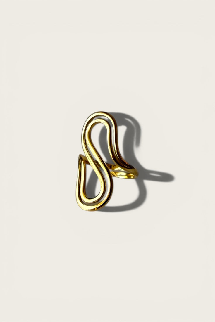 Wavy Statement Ring