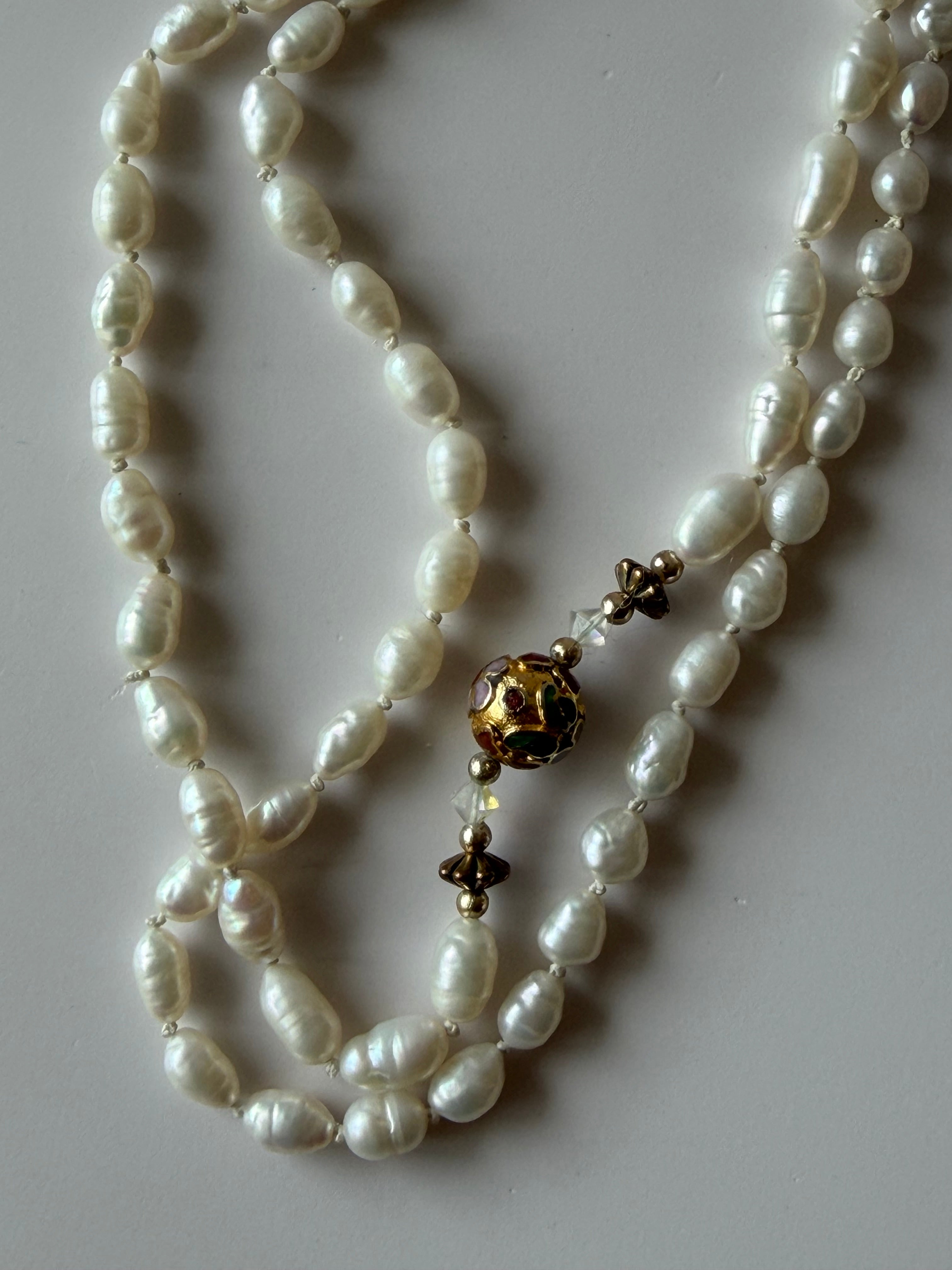 Vintage Pearl Layering Necklace