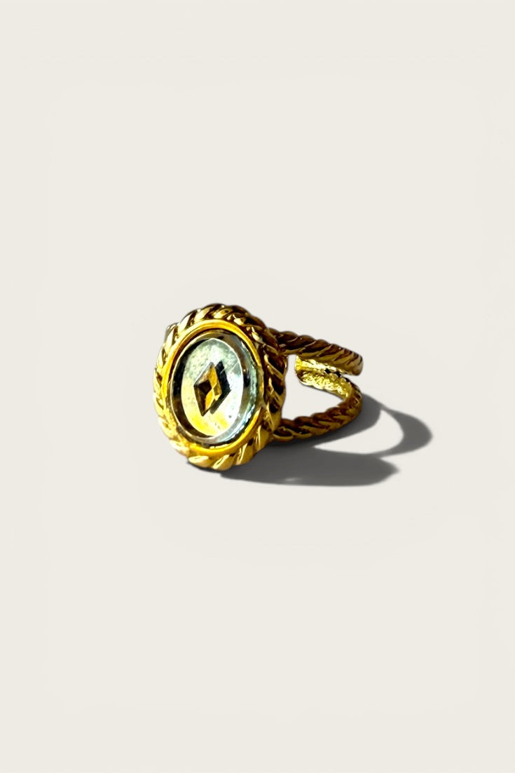 Twisted Rope Cameo Ring
