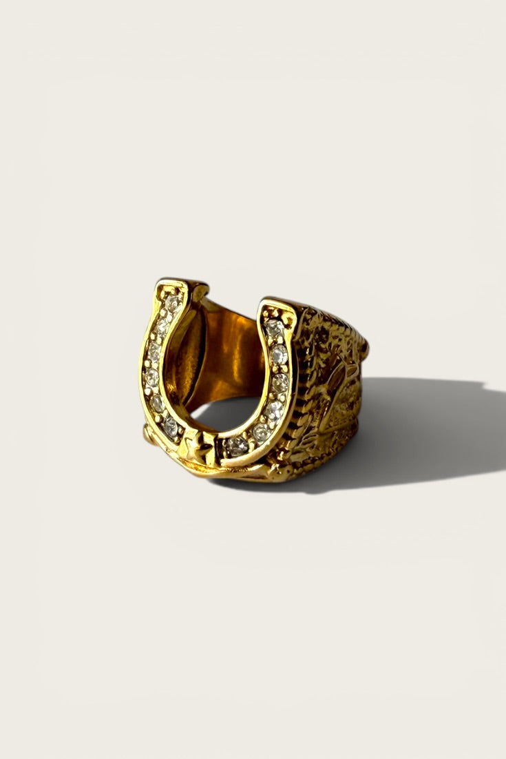 Vintage Horseshoe Statement Ring