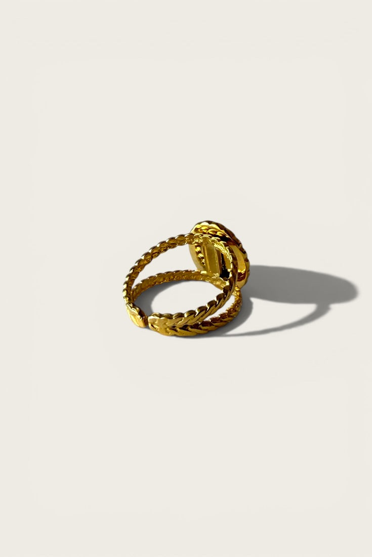 Twisted Rope Cameo Ring