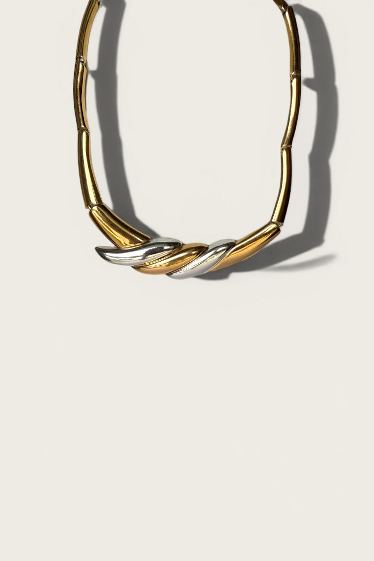 Vintage Monet Sculptural Choker Necklace