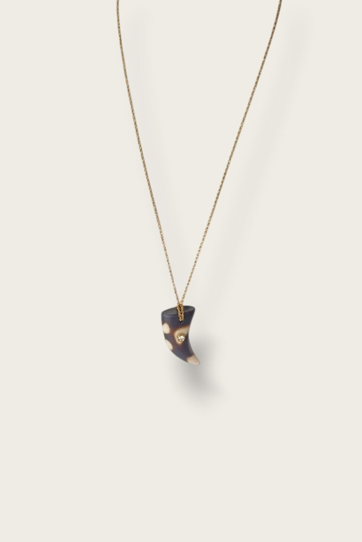 Revival Resin Horn Necklace