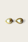 Vintage Monet Teardrop Pearl Earrings