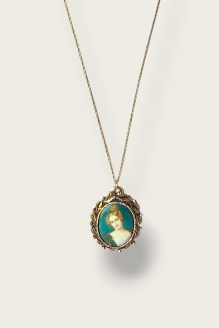 Vintage Portrait Necklace
