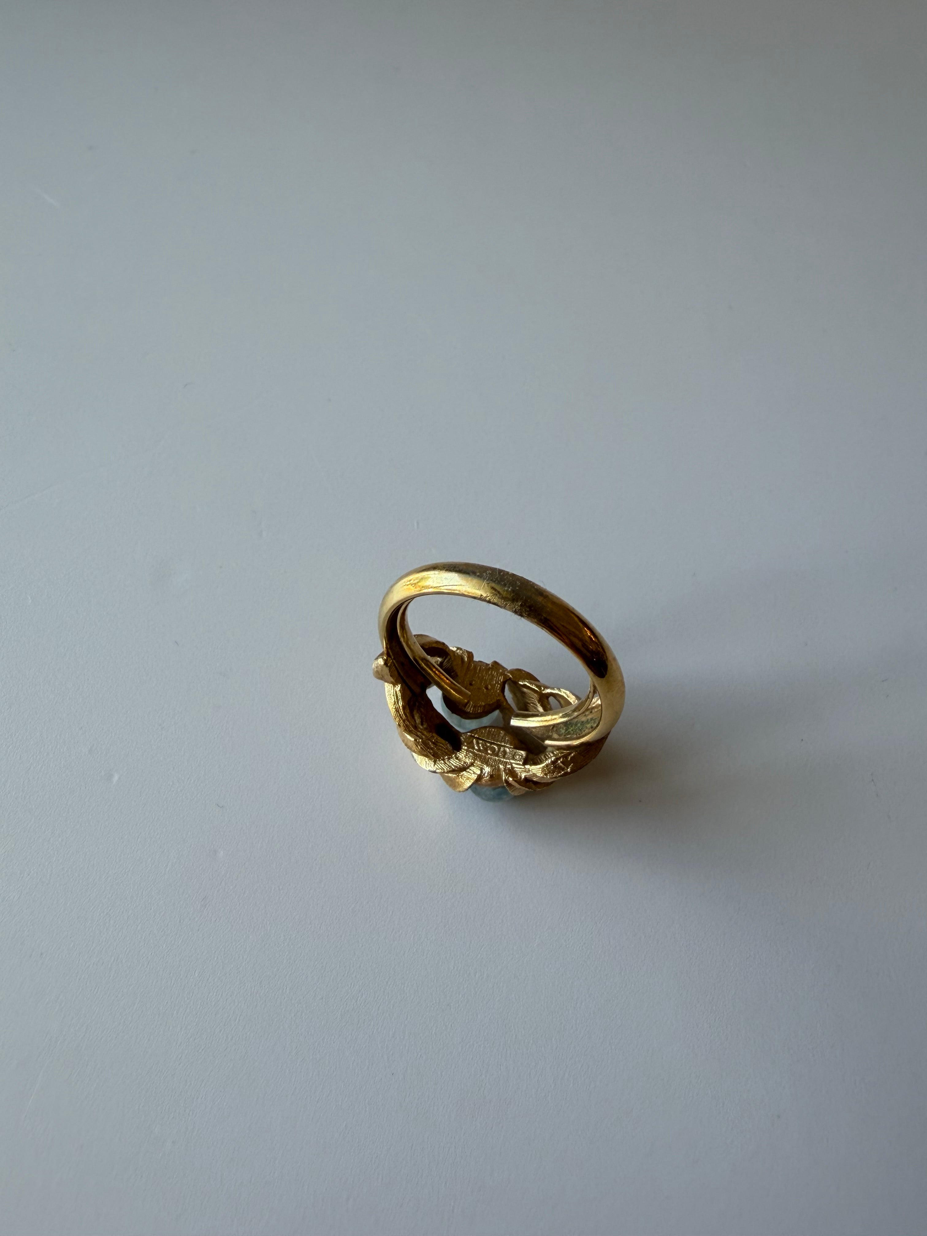 Vintage Avon Aquamarine Ring