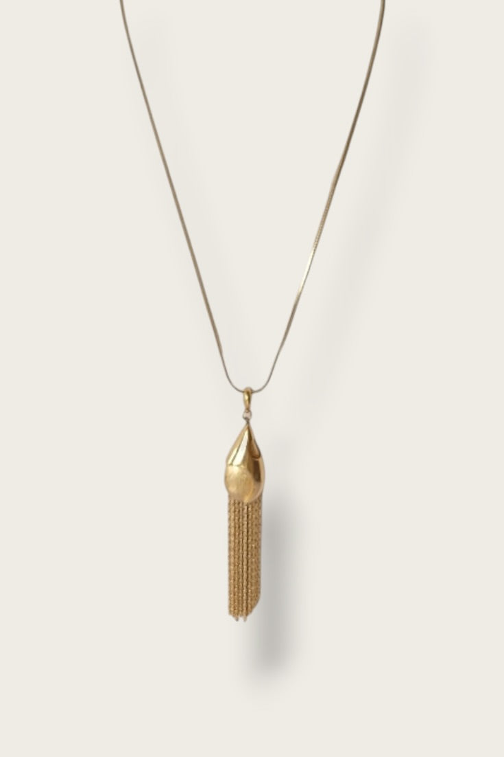 60/70's Monet Teardrop Tassle Necklace