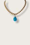 Vintage Amazonite Pendant Necklace