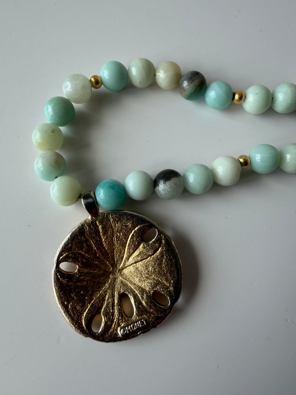 Cove Amazonite Sand Dollar Necklace