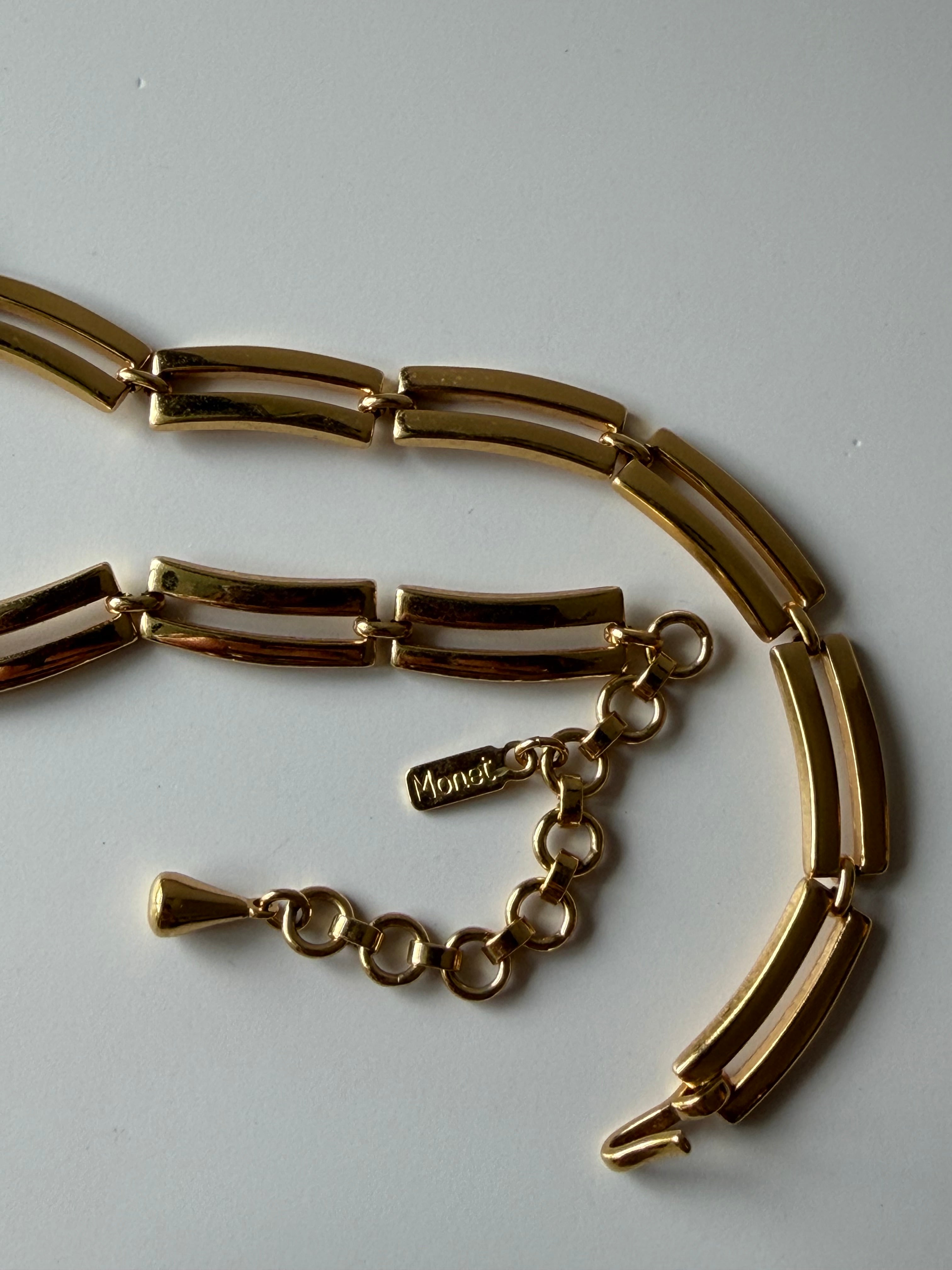 Vintage Monet Open Link Necklace
