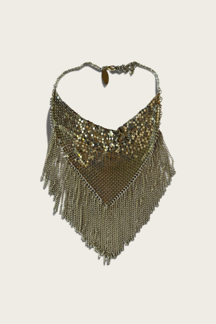 Vintage Cära Mesh Bib Necklace