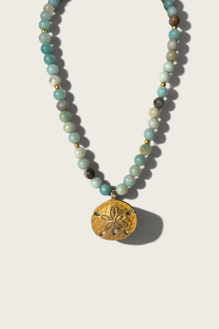 Cove Amazonite Sand Dollar Necklace
